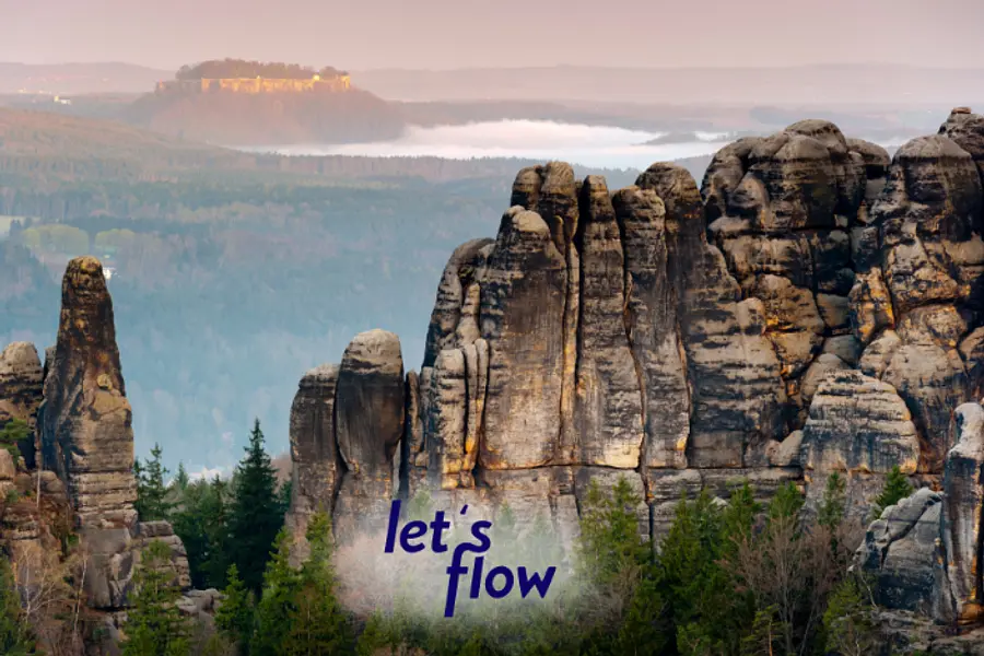 Wandern und Antistresstrainer*in werden in der Sächsische Schweiz (Lichtenhainer Wasserfall) #WANSSLAST