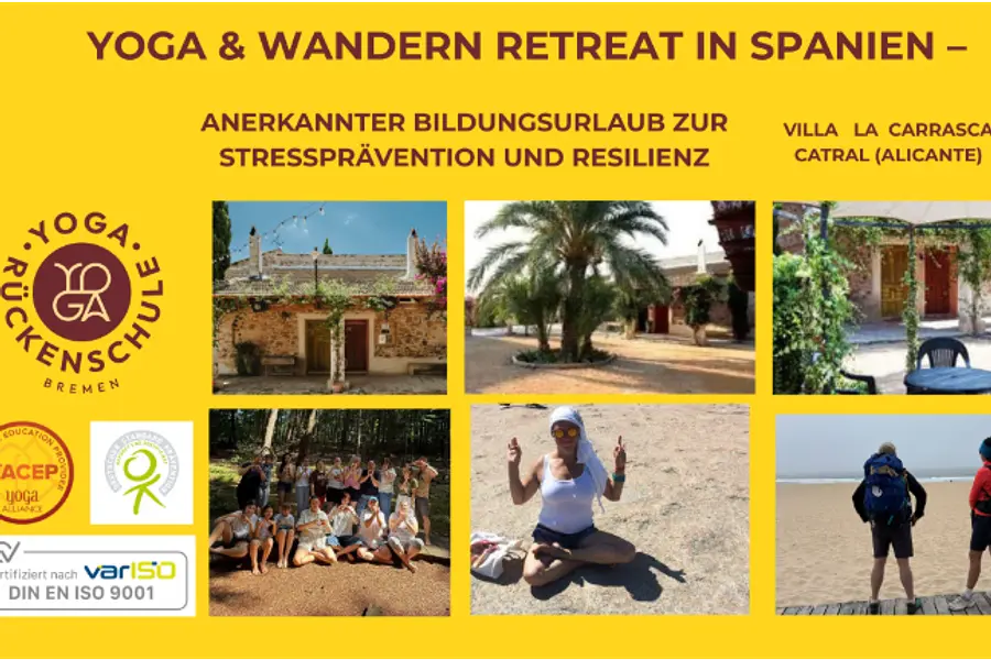 Yoga & Wandern Retreat – Bildungsurlaub zur Stressprävention und Resilienz (Spanien)