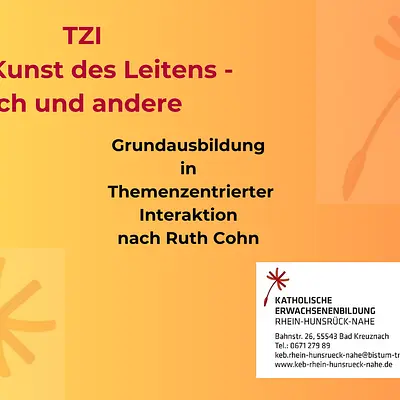 TZI Grundausbildung in Themenzentrierter Interaktion nach Ruth Cohn - Entscheidungsworkshop 