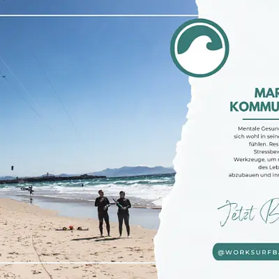 Kommunikationskraft: Kommunikation & Marketing für den Beruf inkl. Kitekurs /-verleih & 6x Übernachtung oder mit optionalen Aktivitäten: Surfen, Skaten, Wing Foil oder Windsurf